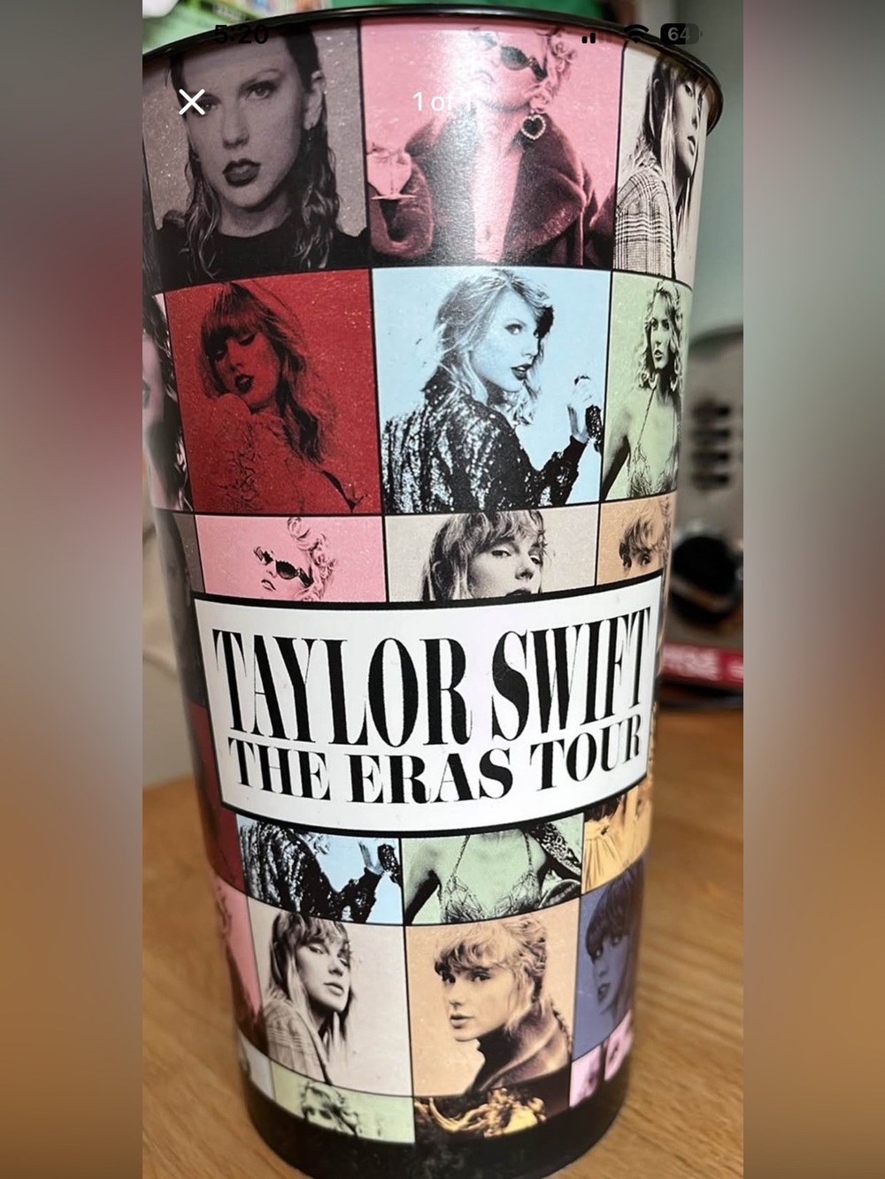 Taylor Swift The Eras Tour Multicolor Collage Cup
